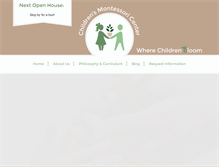 Tablet Screenshot of childrensmontessori.org